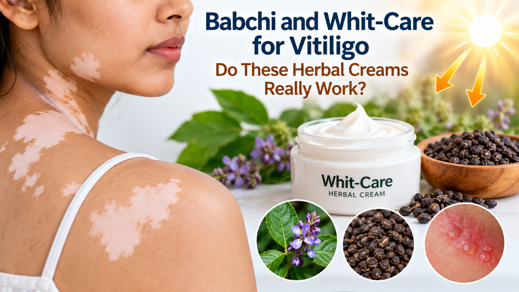 Babchi and Whit-Care herbal cream for vitiligo: evidence and safety